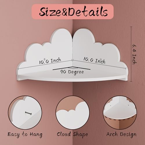 Cloud Floating Corner Shelves - Image 2