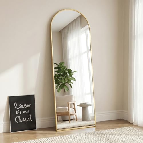 19"x58" Arched Mirror Full Length, Upgraded Body Wall Mirrors by Aidoly