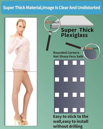 Unbreakable Acrylic Full Length Mirror - Image 7