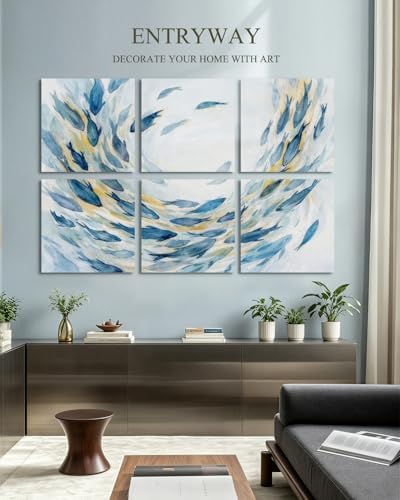 InSimSea Acoustic Wall Art, Ocean Watercolor Fish - Image 7