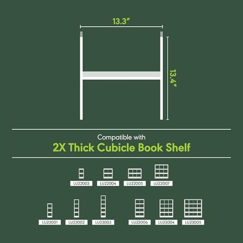 Furinno Cubicle Cube Insert, H-Shelf Cube Organizer, Fits into Furinno Extra - Image 3
