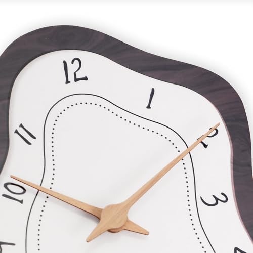 Mid Century Irregular Shape Retro Wall Clock, 14 x 10 Inch - Image 5