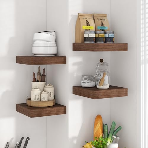 8Inch Square Floating shelves for Wall, 8In Deep, Invisible Bracket - Image 2
