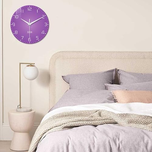 XNM Purple Minimalist Wall Clock - Image 4