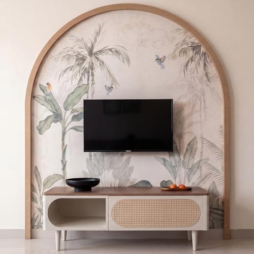 Novabright Unfinished Wood Arch Trim, 80 x 70 Inch - Image 2