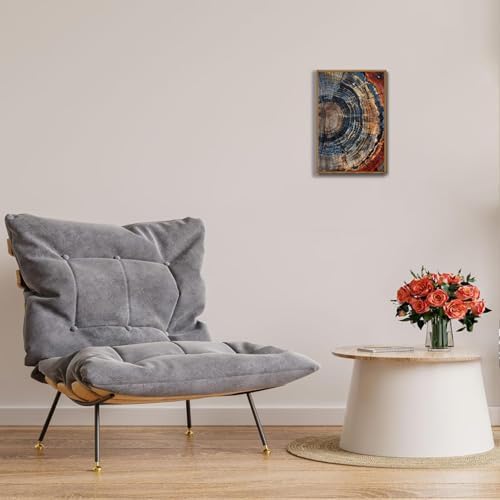 Tree Ring Wall Art Framed, Modern Nature Decor - Image 4