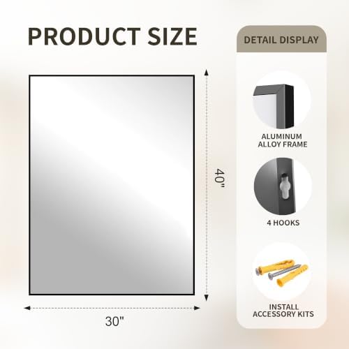 FICTOR Bathroom Vanity Mirror for Over Sink - Image 2