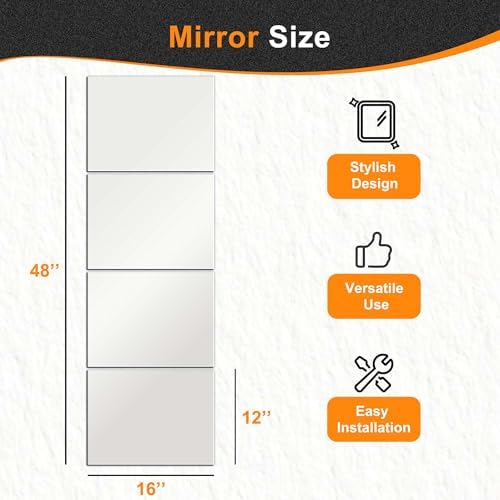 Delma Wall Mirror Full Length, 16x12'' - Image 3