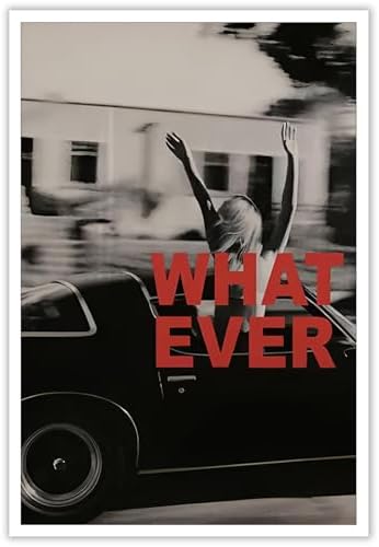 Vintage Black And White Canvas Poster Both Hand Out Of Car Window Woman Wall by Unknown