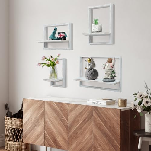 Floating Shelves for Wall, Decorative Wall Shelves, Plants Shelf Framed - Image 2
