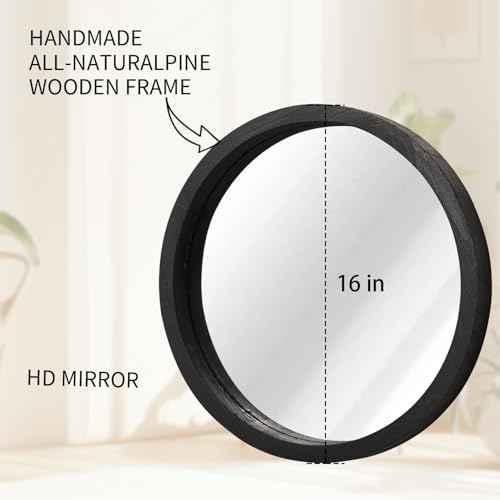 JJUUYOU Circular Wall Mirror Round Mirror - Image 2