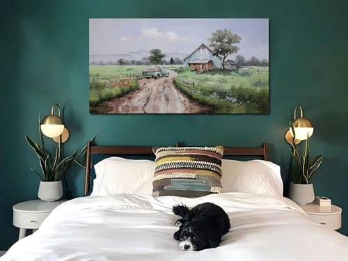 Arjun Landscape Wall Art Canvas Farmhouse Pictures Wall Decor - Image 4