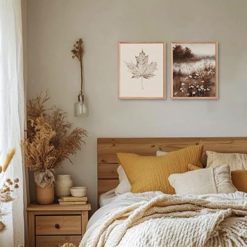 Benjia 10Pcs 8x10 inch Fall Wall Art Prints, Retro Rustic Aesthetic Vintage - Image 3