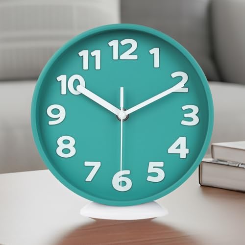 JENLYSTIME 8 Inch Modern Dual‑Mode Clock, Wall Clock & Tabletop Clock by JENLYSTIME