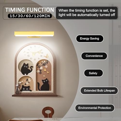 EUIOKUN LED Picture Light Battery Operated Wall Sconces - Image 5
