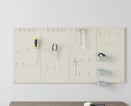 Amazon Basics Rectangular Metal Pegboard Wall Organizer, Tool Storage - Image 5