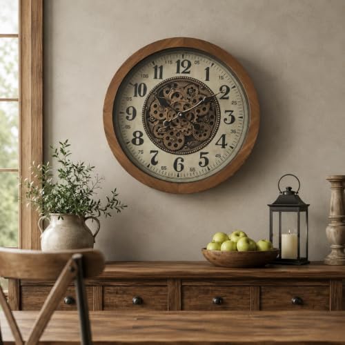 Large Real Moving Gears Wall Clocks - Image 6