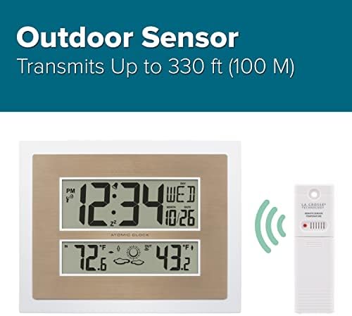 La Crosse Technology 512-14937-INT Atomic Digital Wall Clock - Image 3