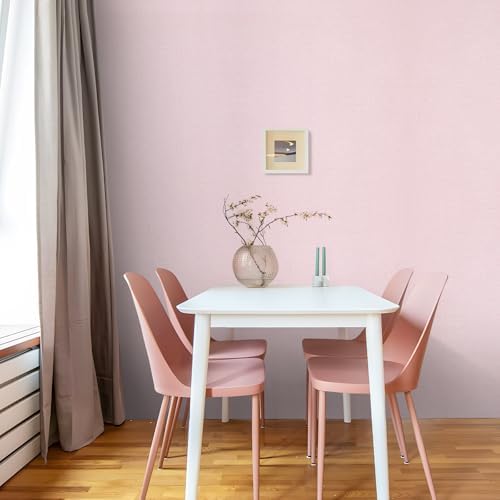 Grasscloth Peel and Stick Wallpaper Pink 15.75"x590.6" - Image 6