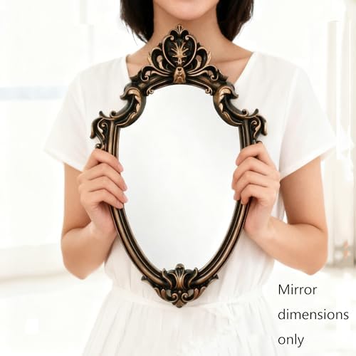 Eaoundm 16.5 x 11.5inch Mirror Shield Shape Plastic Frame - Image 4