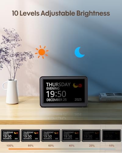 Clock with Day and Date for Elderly - Image 5