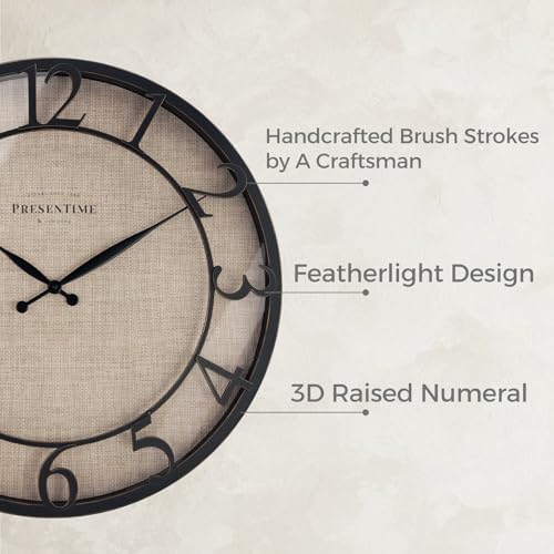 Presentime 21" Farmhouse Series Wall Clock - Image 2