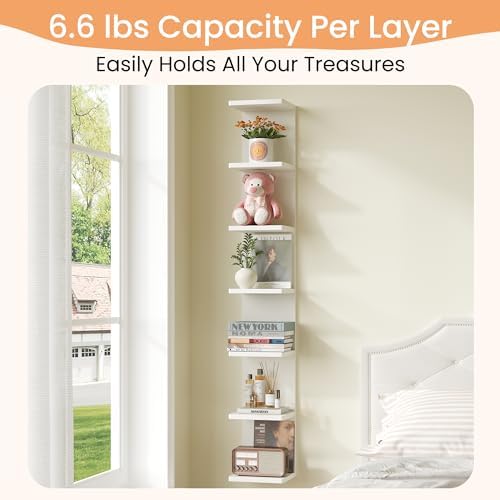 upsimples 7-Tier Floating Wall Shelf - Image 3