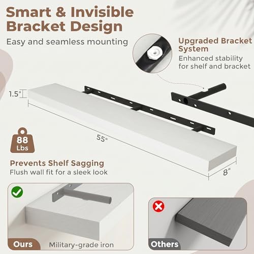 55 Inch Floating Shelves for Wall - Image 2
