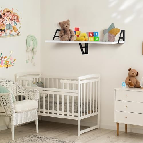 Tectocker-DOU 2 Pc Deep Floating Wall Shelves, Heavy Duty - Image 5