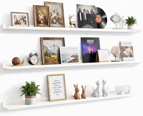 72inch Long Floating Shelves for Wall Decor, 3-Set Shelves by RicherHouse