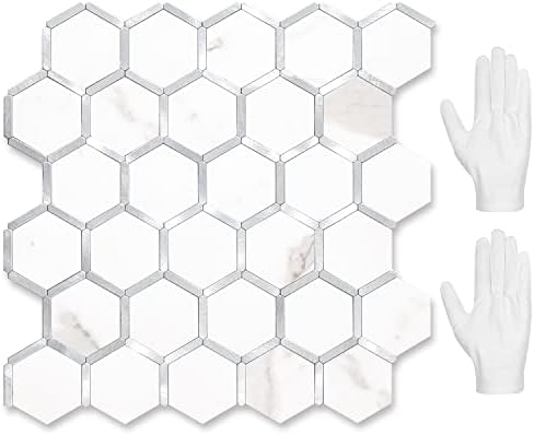 STICKGOO Hexagon Peel and Stick Backsplash Tile, Stick on Backsplash by STICKGOO