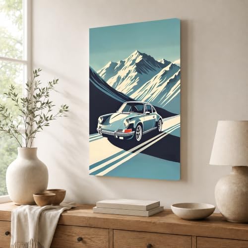 InkFlow Posters Vintage Sports Car Canvas Poster - Image 4