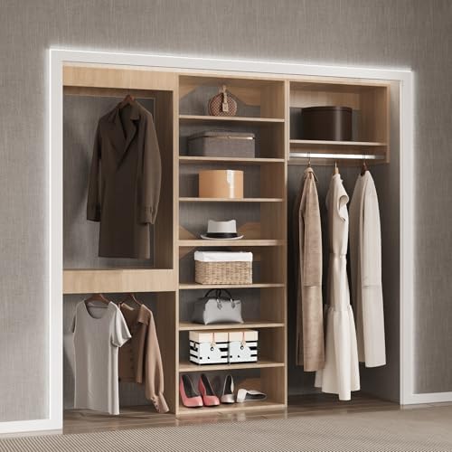 Modular Closet System, Wood Closet Tower Storage - Image 5