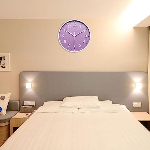 PATIKIL 8 Inch Wall Clock, 3D Number Quartz Battery Operated Silent Non-Ticking - Image 5