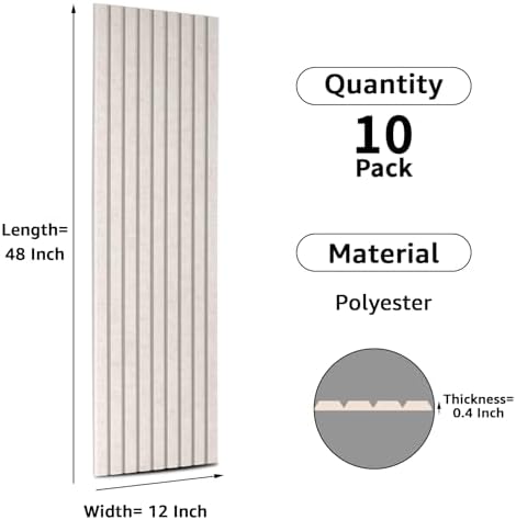 Art3dwallpanels Acoustic Panels, 10 Pack - Image 3