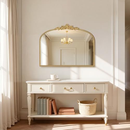 Gold Vintage Vanity Mirror 32x24 Inch - Image 4