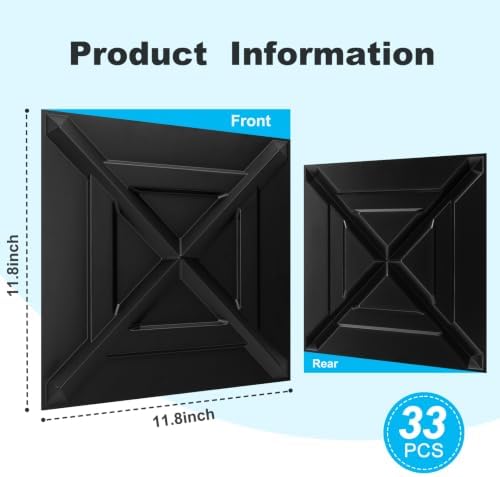 Art3d X-Shape Decorative 3D Wall Panels, 11.8 x 11.8 in - Image 6