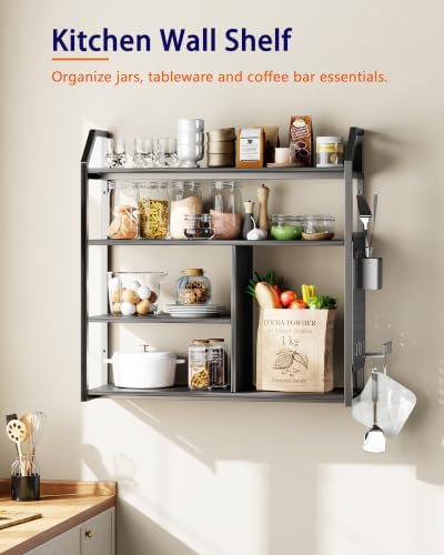 Floating Shelves with LED Light, 31.5" Wall Mounted Display Shelf - Image 5