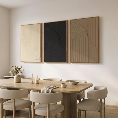 Large Framed Modern Abstract Wall Art - Image 2
