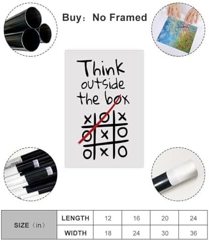 BAOGELI Think Outside The Box Poster Motivational Quotes - Image 2