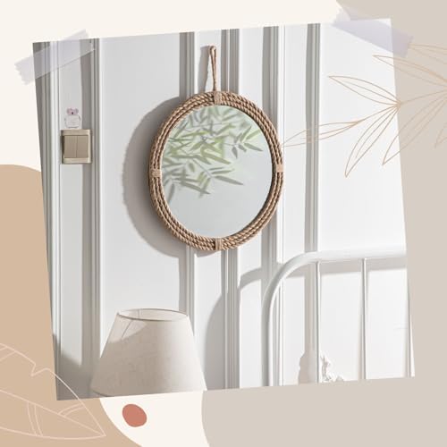 Vercraft Nautical Mirror 20" for Living Room Bedroom Bathroom Entryway - Image 4