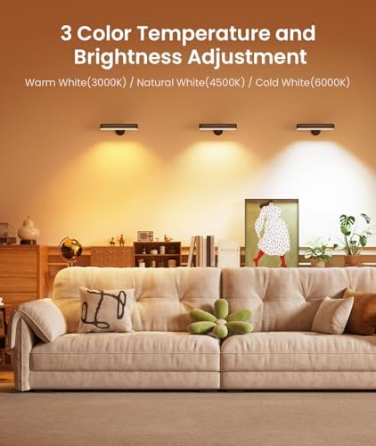Rechargeable Battery Operated Wall Sconces 7500mAh, Wall Lights - Image 5