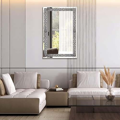 Rectangular Crystal Crush Diamond Mirror - Image 5