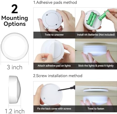 SEMSMOKS Battery Operated LED Push Lights - Image 6