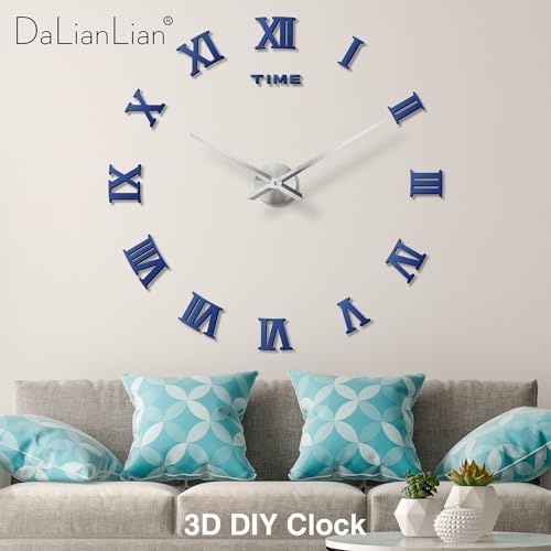 DIY Frameless Wall Clock, Adjustable Up to 52” - Image 2