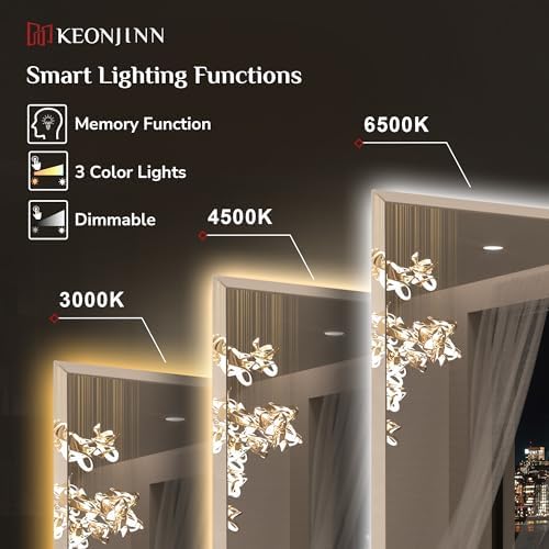 Keonjinn 84"x40" LED Bathroom Mirror - Image 4