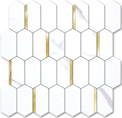 Vamos Tile Long Hexagon Peel and Stick Backsplash Tile by VamosTile
