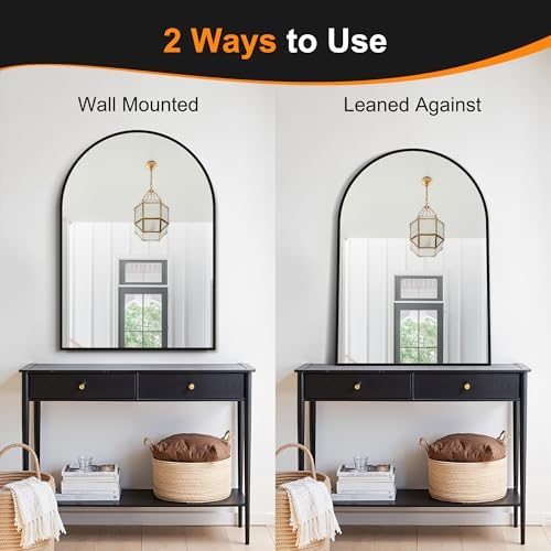 Delma Arched Bathroom Mirror - Image 6