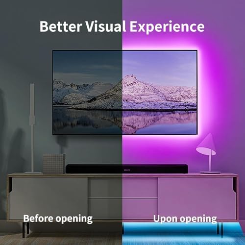 KSIPZE LED Lights for TV, 16.5ft TV led Backlight for 45-75 Inch TVs RGB TV - Image 5