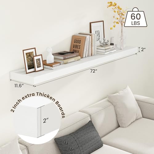 FLYJOE 72 Inch Floating Shelf - Image 3